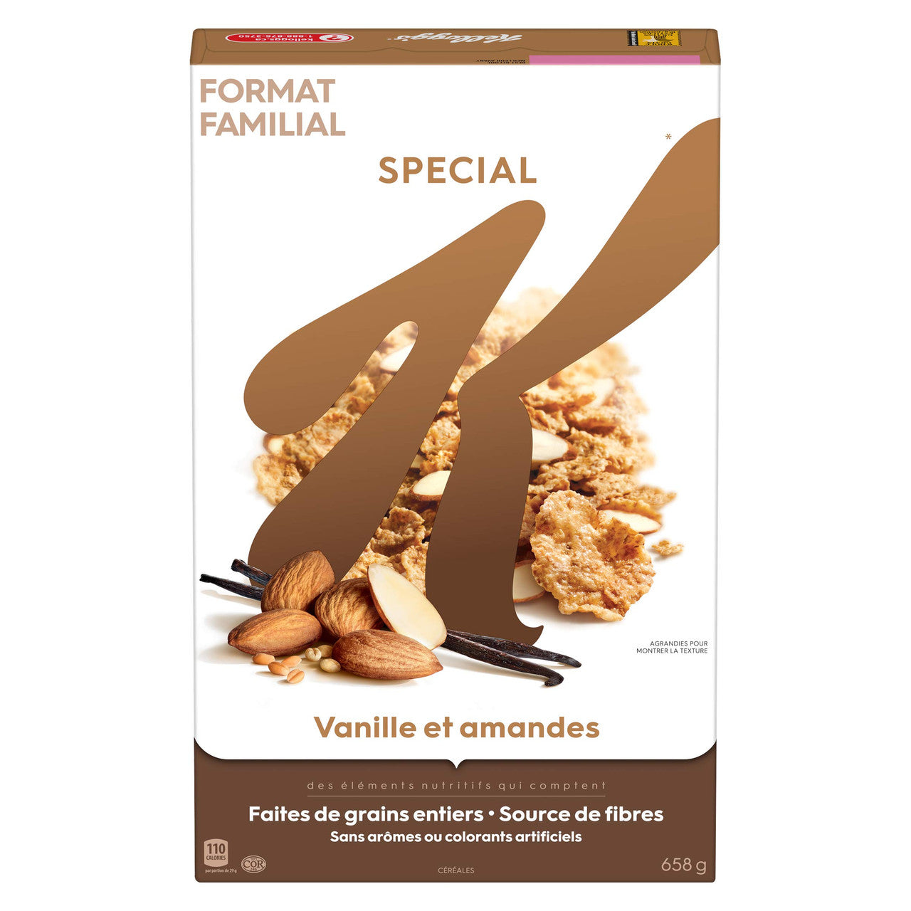 Kellogg's Special K Vanilla Almond, Family Pack, Cereal 658g/23oz.(Imported from Canada)